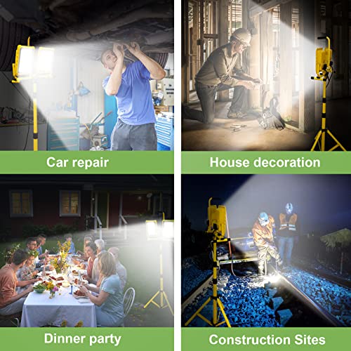 25000LM LED Work Light with USB & Socket (Individual Switch) - color: 25000LM