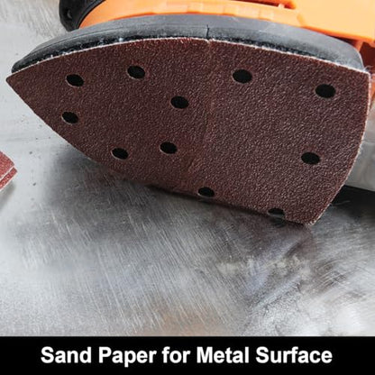 120 PCS Skil Sander Sandpaper 60/120/180/240 Grit with Holes Hook and Loop - style: 120PCS-60/120/180/240