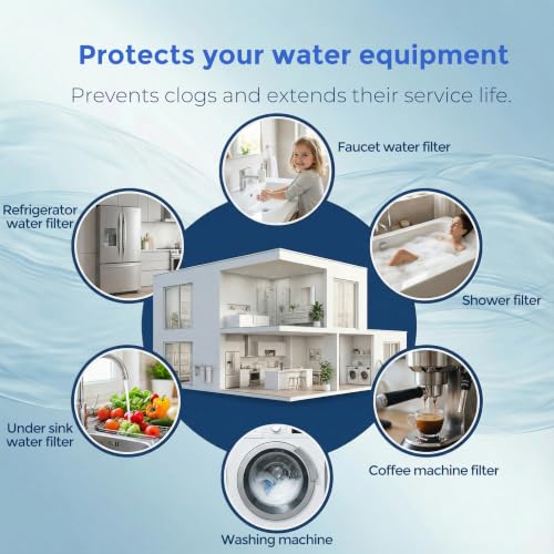 5 Micron 10" x 2.5" Sediment Water Filter Cartridge, 6 Pack