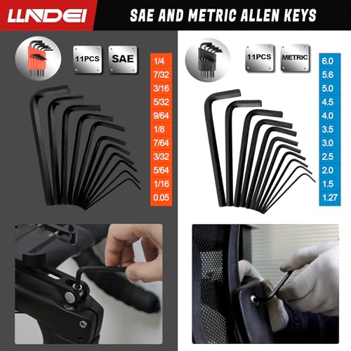 LLNDEI 3/8" Drive 12-Point Socket Set 71Pcs SAE/Metric CR-V - size: 71pcs 3/8 inch Drive Socket Set