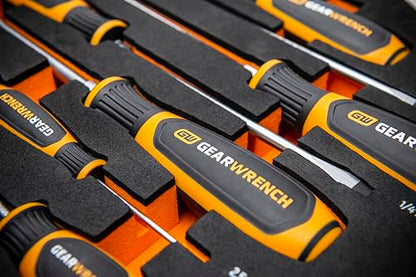 GEARWRENCH 9 Piece Slotted Screwdriver Set | GWMSSCRSL - size: (Pack of 1), style: Slotted Drivers