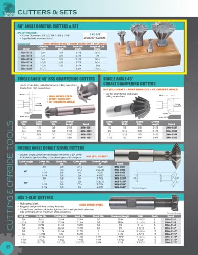 HHIP 2006-0163 5/16" High Speed Steel T-Slot Cutter - size: 5/16" Bolt Size, 21/32" Cut Dia, 1/2" Shank Dia, style: Inch