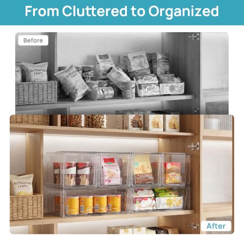 Vtopmart Clear Stackable Storage Drawers, 3 Pack Wide Organizer Set - style: 1 Wide+2 Medium