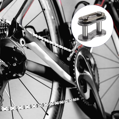 uxcell 10 Pcs #40 Chain Master Connect Links 16.2mm Pitch, Carbon Steel Roller Chain Connector Links, Master Link Replacement for Bike Bicycle Go Kart - size: #40