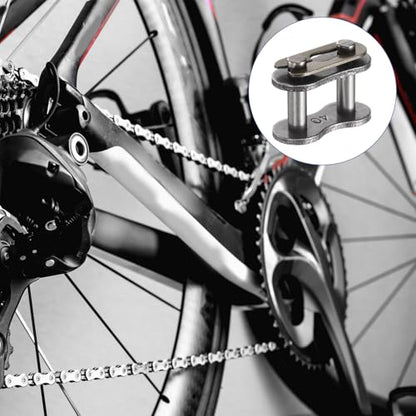 uxcell 10 Pcs #40 Chain Master Connect Links 16.2mm Pitch, Carbon Steel Roller Chain Connector Links, Master Link Replacement for Bike Bicycle Go Kart - size: #40