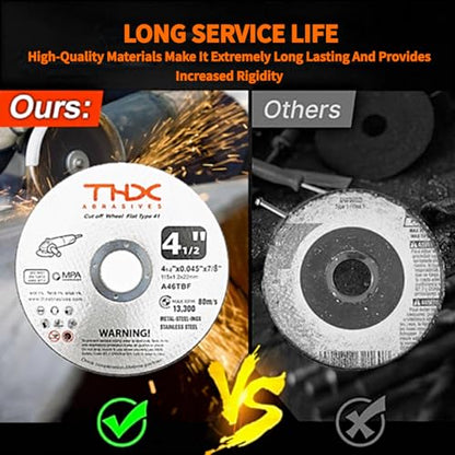 THX 4 1/2 Inch Cut Off Wheel,Long-Lasting Thin Cutting Wheel,30 Pack - size: 4-1/2" x 0.045" x 7/8"