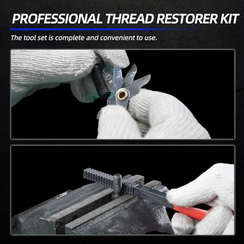61Pcs Thread Restorer Tool, Heat-Treated Carbon Steel - size: 61 Pcs