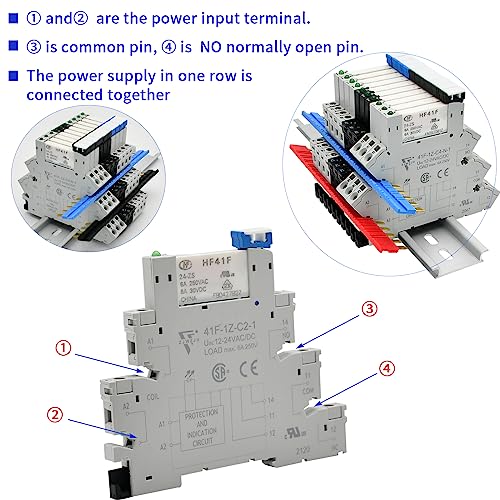 Relays Jumper General Purpose Suitable for Socket HF41F-1Z-C2 Screw Terminal and Spring-Loaded Terminal Linker Connector Short Piece Connection Piece 3 PCS - size: 3 Red Jumpers
