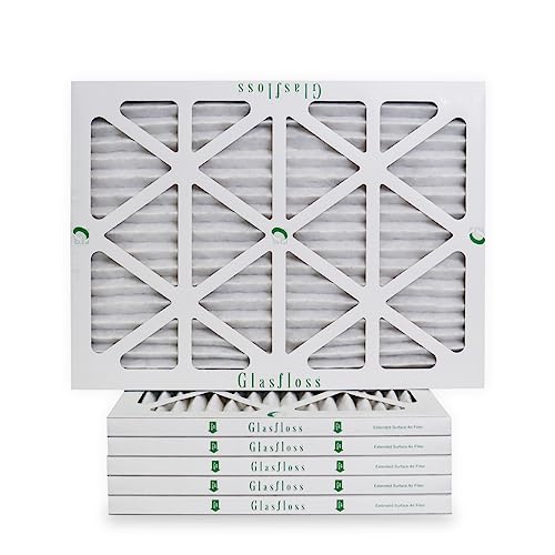 Glasfloss ZL 14x30x1 Pleated Air Filters, 6-Pack, MERV 10, AC & Furnace - size: 14x30x1