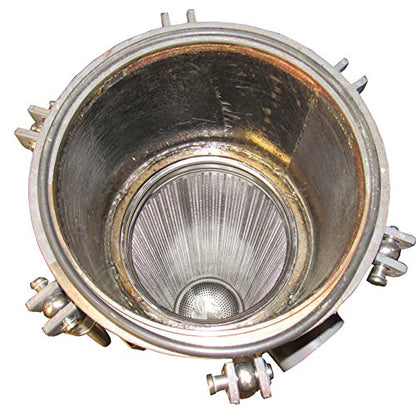 PRM 304 Stainless Steel Bag Filter Housing, #2 Size, 2 Inch Flange Inlet/Outlet, 150 PSI Max. Pressure, Bolt Plate Top