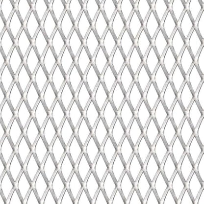 Heavy Duty Expanded Metal Mesh Panel, Stainless Steel Fence Panel for Security, Animal Pens, Runs, Aviaries, and Repairs - color: Silver-B, size: 19.7" x 19.7" x L x W