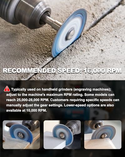 2 Inch Mini Diamond Saw Discs 5pcs - Sintered Diamond Blade Glass Cutting Saw Blades & Diamond Cutting Wheel for Wood/Metal/Glass/Stone (with 1/8"/1/4" Shank & Screwdriver*1)