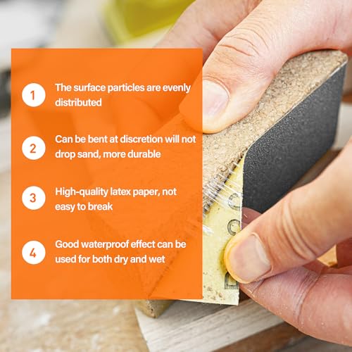 KENDO Sandpaper Assortment 24 PCS,12 Grits 120-3000,Wet Dry Sanding Sheets - style: WDS-24PCS