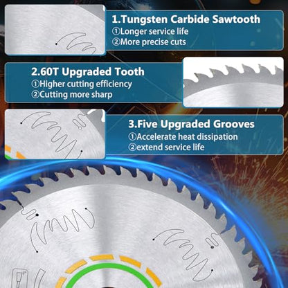 495388 Universal Blade, 60T, Compatible with Festool Kapex Miter Saw - style: 60T,260x2.4x30mm