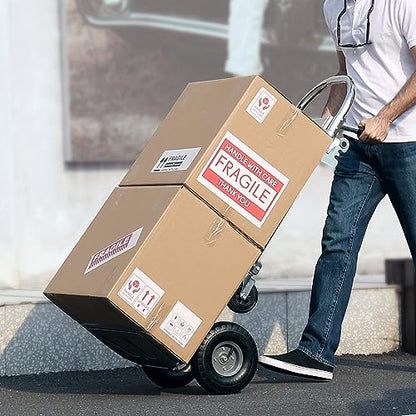 VEVOR Aluminum Truck, 2 in 1, 800 lbs Load Capacity, Heavy Duty Industrial Convertible Folding Hand Truck and Dolly, Utility Cart Converts from Hand Truck to Platform Cart with Rubber Wheels - size: 800 lbs