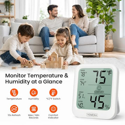 Room Thermometer Indoor, Digital Hygrometer Humidity Meter