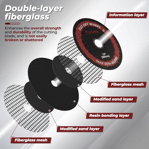10PCS 1.5" Cut-Off Wheels for Drill,2 Shanks(1/4"+1/8" Mandrel) - style: 1.5"10Pcs