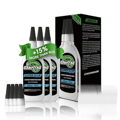 Ultra-Thin Super Glue Liquid Kit 9.2 oz for Plastic Metal Glass - size: 8 oz., style: ULTRA-THIN VISCOSITY