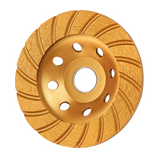 KSEIBI 644050 Super Turbo Diamond Cup Wheel 4-1/2 Inch (115 mm) - size: 4-1/2"x5/8"-11 (Super Turbo)