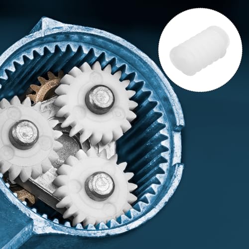 MECCANIXITY 20Pcs Plastic Gears Plastic Worm Gears Model 6102AA Reduction Gear for RC Car Model DIY Robot,White Module 0.5