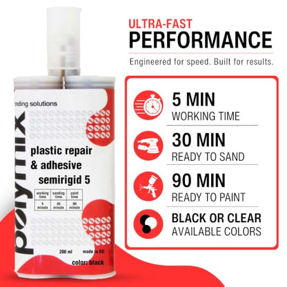 Polymix Universal Semi-Rigid Automotive Multipurpose Plastic Repair