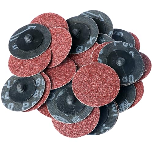 100Pcs 2" inch Sanding Disc Surface Conditioning Quick Change Disc,R-Type Sandpaper Grinding Pad Abrasive Disc (80) - style: 80