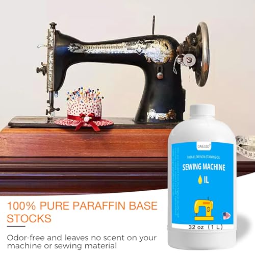 OAIEGSD 32oz Fine Light Sewing Machine Oil and Lubricant, Clear & Odorless - size: 32 oz