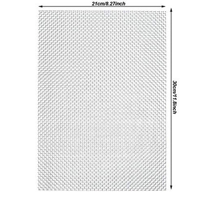 TIMESETL 3 Pcs Stainless Steel Woven Wire 8 Mesh - 12" x 8"(30x21cm) Garden Fence BBQ Wire Mesh Window Screen Mesh - size: 12" x 8" 8 Mesh