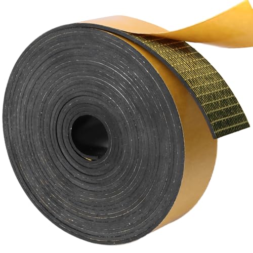 DGSL Self-Adhesive Neoprene Rubber Strip, 1" x 1/16" x 10' Roll - color: With Adhesive, size: 1" Wide x 1/16" Thick x 10' Long