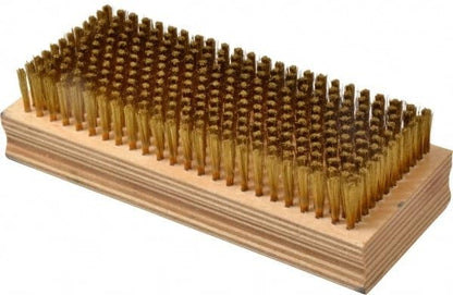 PRO SOURCE Fine Wire Cleaning & Finishing Brush: 0.005" Brass Filament in 2-5/8" x 6-1/2" Wood Block - style: 2-5/8" x 6-1/2" (0.005" Brass)