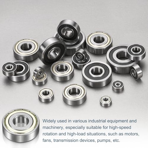 uxcell 1603ZZ Deep Groove Ball Bearing, 3pcs 5/16" x 7/8" x 9/32" Hign Carbon Chrome Steel Z2 Double Metal Sealed Bearing (P6) - size: 1603ZZ 5/16" x 7/8" x 9/32"