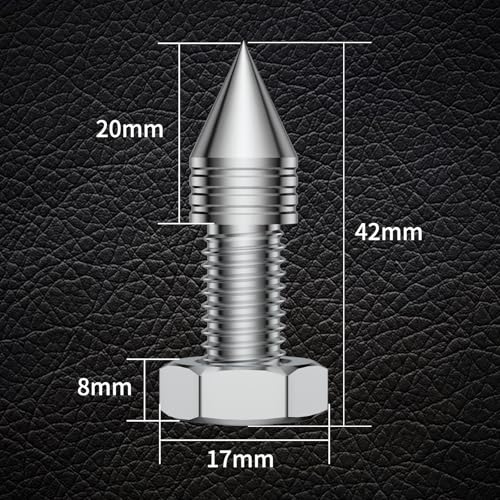 Tertullus Speaker Spikes M10 Vibration Isolation Stand Feet (Without Spike Pad) for Speaker, Subwoofer, Amplifier, CD DVD Player (4 pcs) - size: M10-42
