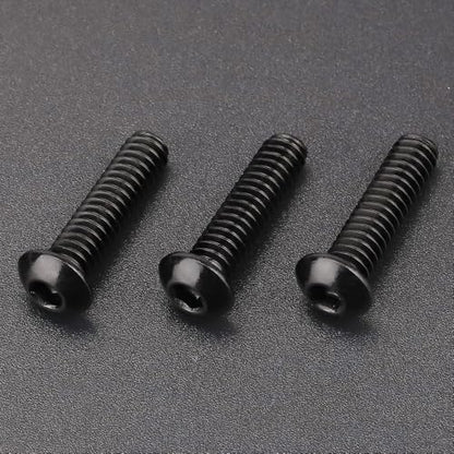 1/4-20 x 1/2" (20 Pack) Button Head Socket Cap Screws Bolts, Stainless Steel 304 (18-8), Allen Hex Drive, Coarse Thread, Fully Threaded, Black Coated - size: 1/4-20 x 1/2"