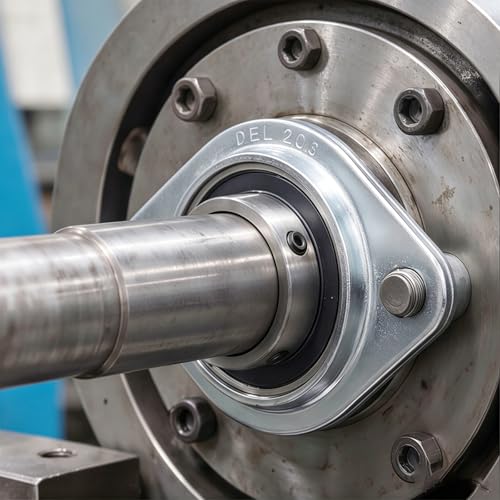 1-1/8" Pressed Steel 2-Bolt Flange Bearing, SBPFL206-18 with Wrench - size: SBPFL206-18( ID:1-1/8")
