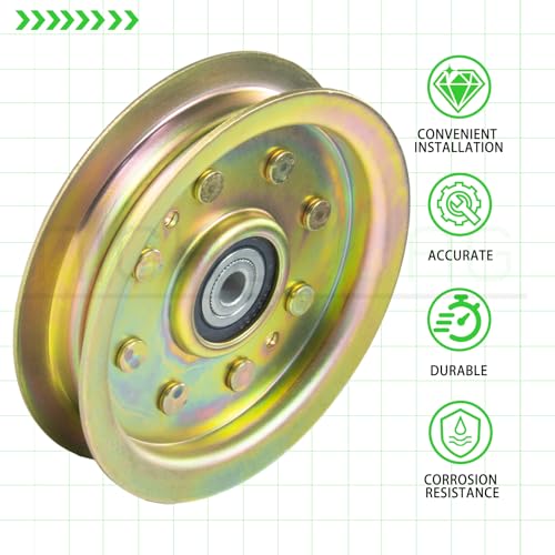 3 Pack 756-04129B Idler Pulley for Cub Cadet 42" 50" RZT 50 Deck - color: A03 3x756-04129B Yellow