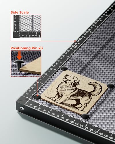 ACMER Honeycomb Laser Bed with Aluminum Plate, 400x400mm Cutting Table - size: 400*400