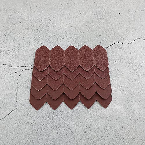 Create idea 5ox Mouse Sanding Sheets P40 P80 P120 P180 P240 Alminum Oxide Red 145x39mm Compatible with BLACK & DECKER KA260GTK Mouse Finger Sander