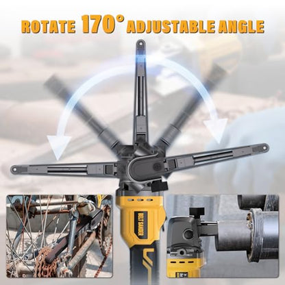 20V Cordless Deatil Belt Sander Compatible with DEWALT 20V MAX Battery - color: Yellow