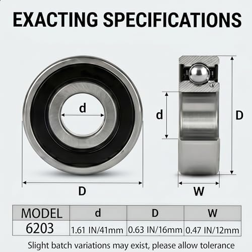 6203-2rs 741-0600 941-0600 GX20818 Sealed Bearings