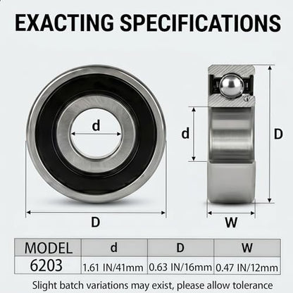 6203-2rs 741-0600 941-0600 GX20818 Sealed Bearings