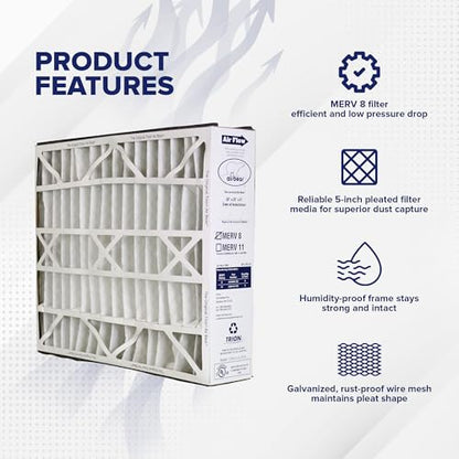 Trion 255649-102 Air Bear 20 x 25 x 5 Inch MERV 8 High Performance Air Purifier Filter Replacement for Air Bear Supreme, Right Angle, and Cub Air Cleaner Purification Systems (3 Pack)
