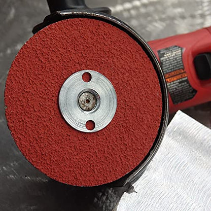 Weiler 69851 Tiger Ceramic Alumina Resin Fiber Sanding & Grinding Disc, 4-1/2" Diameter, 36 Grit, 7/8" Arbor Hole (Pack of 25) - size: 7/8" Arbor, style: 36 Grit