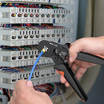 Preciva Ferrule Crimping Tool with 2000Pcs Wire Connectors, AWG23-7 - color: Orange