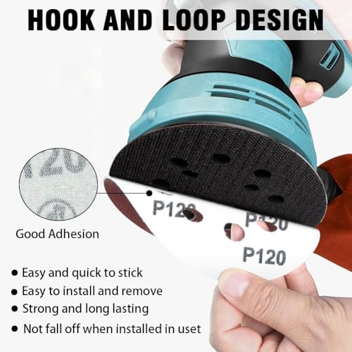 100PCS 5 Inch 8-Hole Sanding Discs, Hook and Loop Sandpaper Sanding Pad Set - style: 100pcs 40-600 Grit Sandpapers