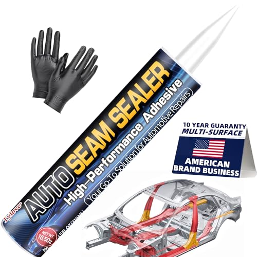 Seam Sealer Automotive-Professional Grade High Strength Waterproof Adhesive for Truck,Marine,Auto Body Repair, Rust & Leak Prevention-Quick Paintable Sealant for Metal,Plastic,RV Roof Sealant White - color: White 1