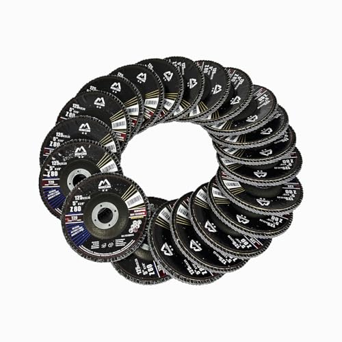 Merryland 20 Pack 80 Grit Flap Disc 5 inch Metal T29 Flap Wheel - style: Z80 20PCS
