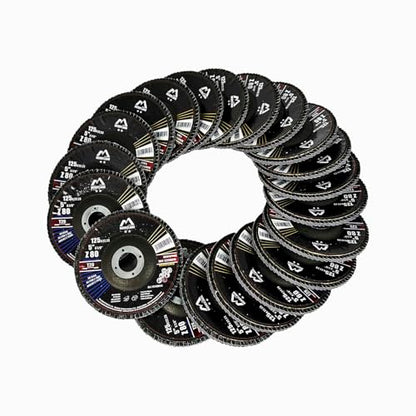 Merryland 20 Pack 80 Grit Flap Disc 5 inch Metal T29 Flap Wheel - style: Z80 20PCS