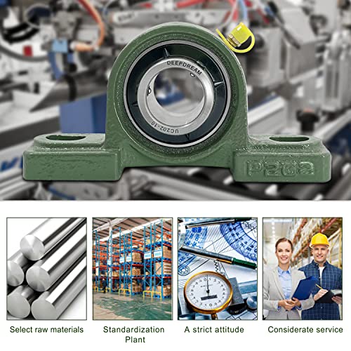 10 PCS UCP202-10 5/8 inch Pillow Block Bearing Mounted Pillow Block Bearing 5/8" Inside Diameter - size: UCP202-10-10pcs