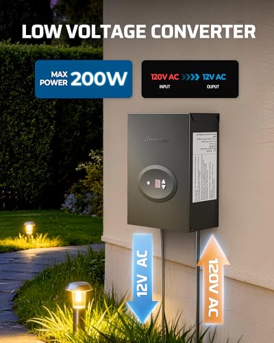 DEWENWILS 200W Low Voltage Landscape Transformer - style: Photocell Sensor Transformer