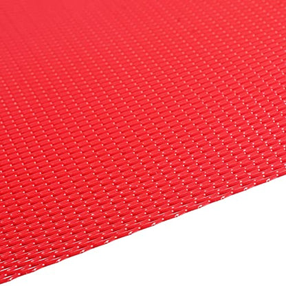 AggAuto Universal 40"x13" Car Grill Mesh 3x6mm Rhombic Hole Red - size: 3x6mm Rhombus - Red